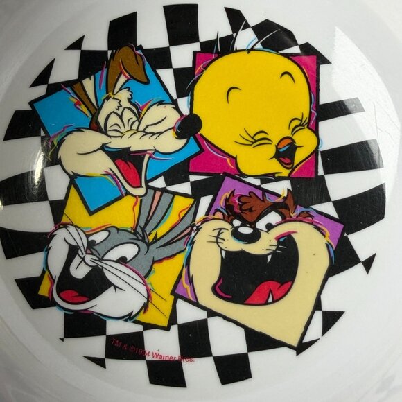 Vintage Looney Tunes 1994 Zak Designs Plates Bowls Cups Tweety Taz Daffy Bugs - Picture 7 of 16